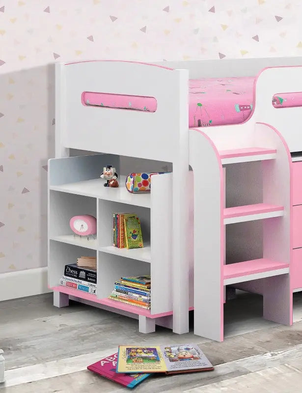 Kimbo Pink Cabin Bed Luxepalace