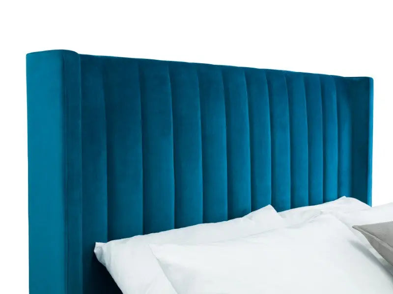 Langham Ottoman Storage 180cm Superking Bed - Teal Luxepalace