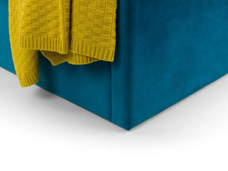 Langham Ottoman Storage 180cm Superking Bed - Teal Luxepalace