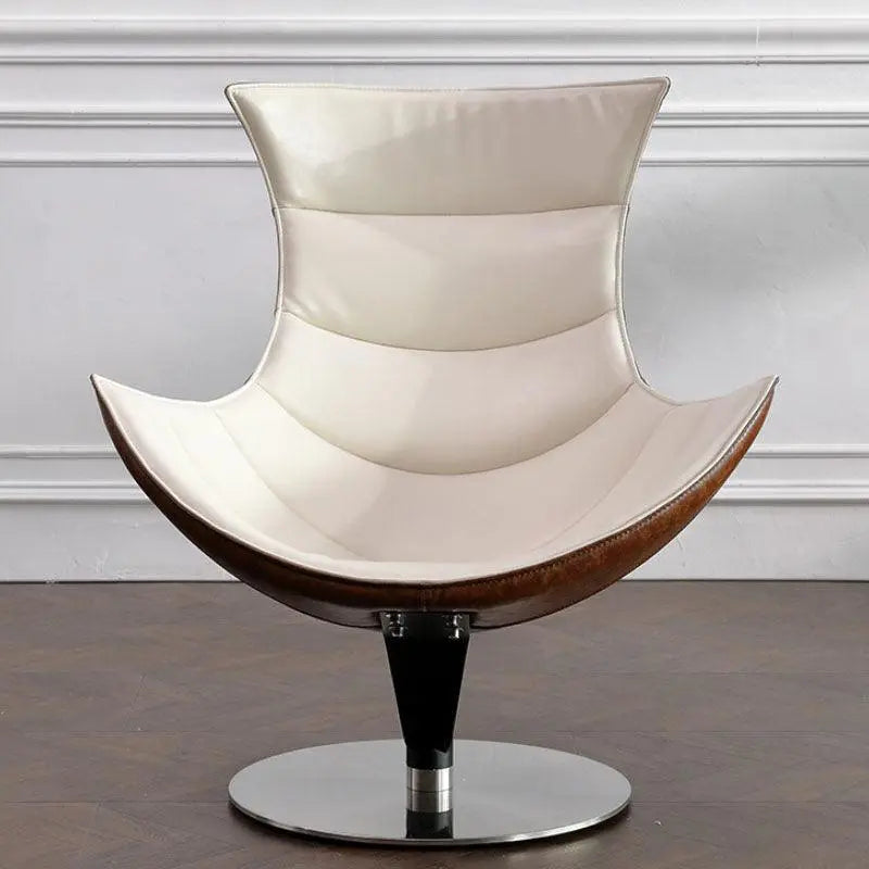 Lobster Lounge Chair With Ottoman, Walnut Texture, Armchair Luxepalace.co.uk