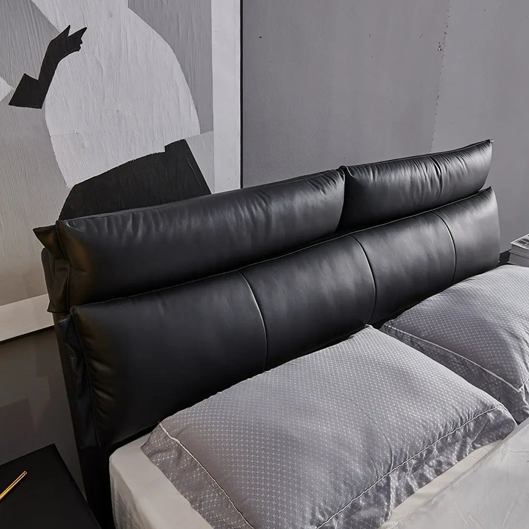 Luca King Size Superking Size Bed, Leather Luxepalace.co.uk