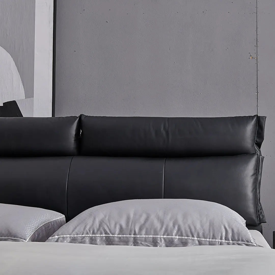 Luca King Size Superking Size Bed, Leather Luxepalace.co.uk