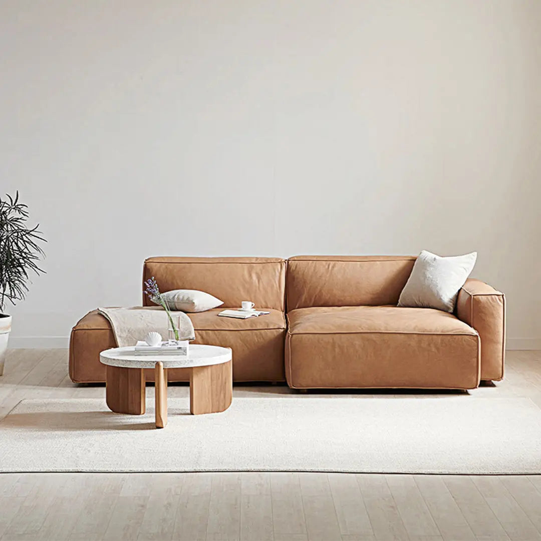 Lucian Four Seater Coner Sofa, Modular Sofa, Real Leather Luxepalace.co.uk