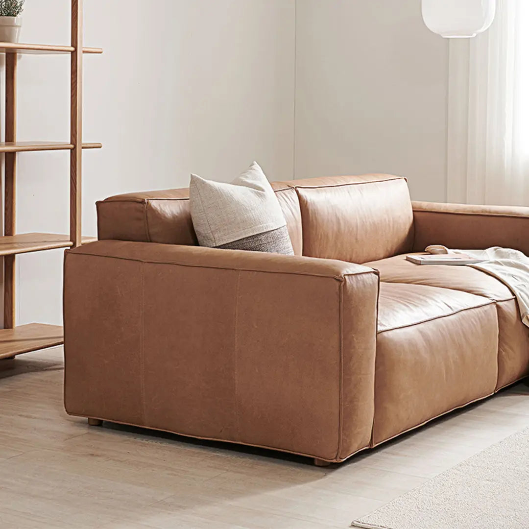 Lucian Four Seater Coner Sofa, Modular Sofa, Real Leather Luxepalace.co.uk
