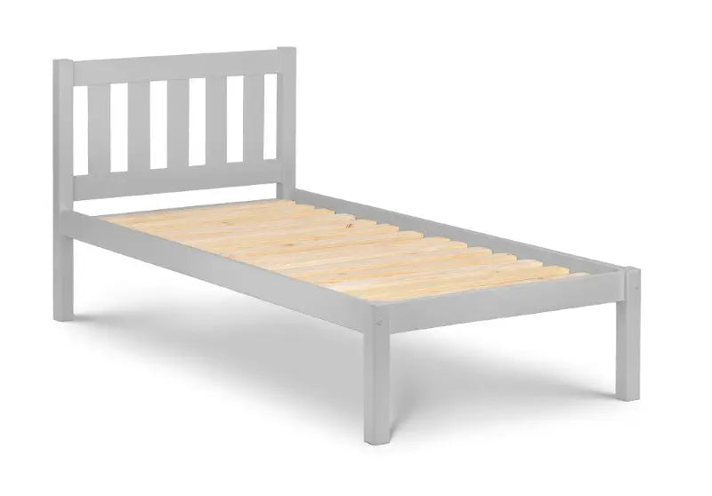 Luna 90cm Single Bed - Dove Grey Luxepalace