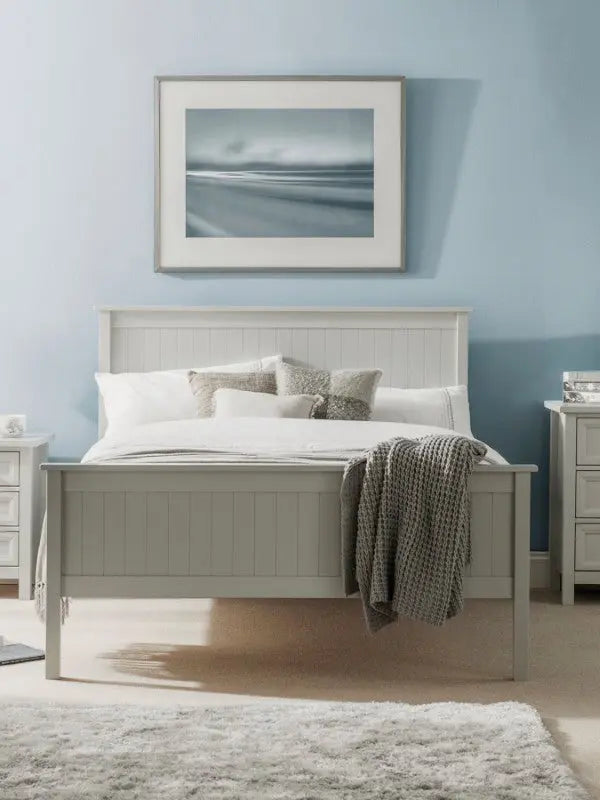 Maine 150cm King Bed - Dove Grey Luxepalace