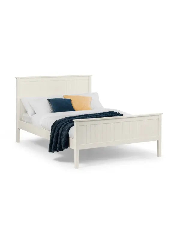 Maine 150cm King Bed - Surf White Luxepalace