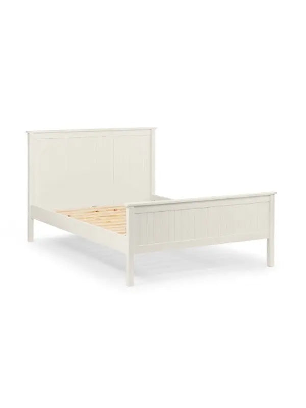 Maine 150cm King Bed - Surf White Luxepalace