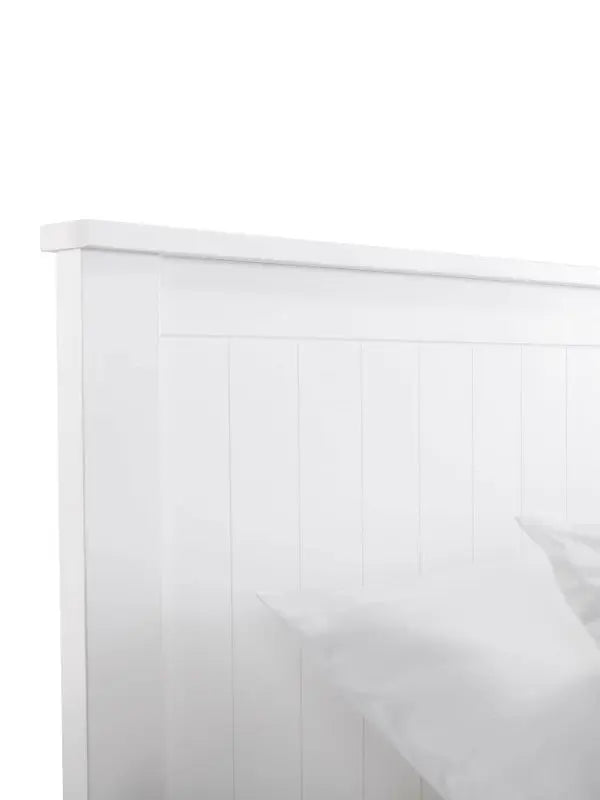 Maine 150cm King Bed - Surf White Luxepalace