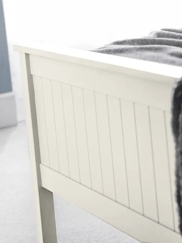 Maine 150cm King Bed - Surf White Luxepalace