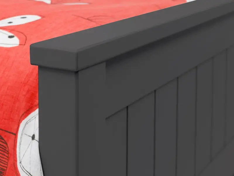 Maine Bookcase 90cm Single Bed - Anthracite Luxepalace
