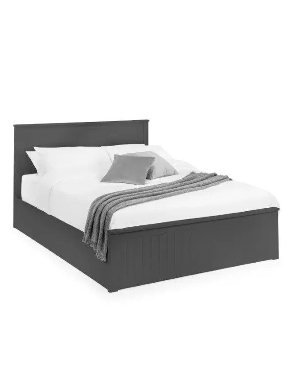Maine Ottoman Storage 150cm King Bed - Anthracite Luxepalace