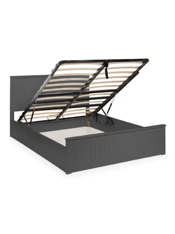 Maine Ottoman Storage 150cm King Bed - Anthracite Luxepalace