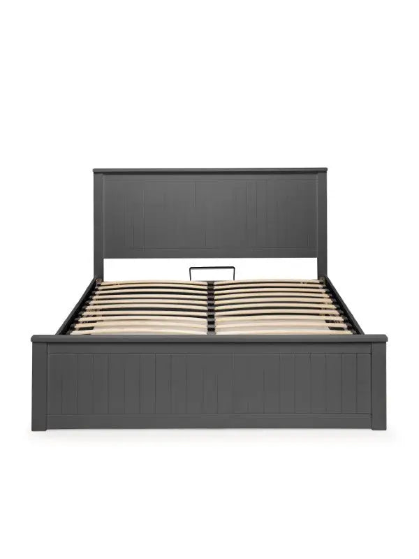 Maine Ottoman Storage 150cm King Bed - Anthracite Luxepalace