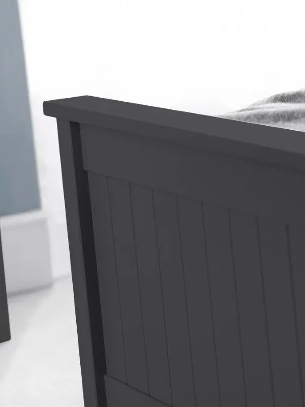 Maine Ottoman Storage 150cm King Bed - Anthracite Luxepalace