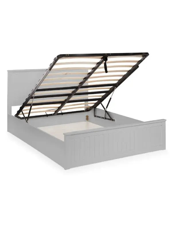 Maine Ottoman Storage 150cm King Bed - Dove Grey Luxepalace