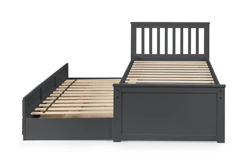 Maisie Bed With Underbed And Drawers Anthracite Luxepalace