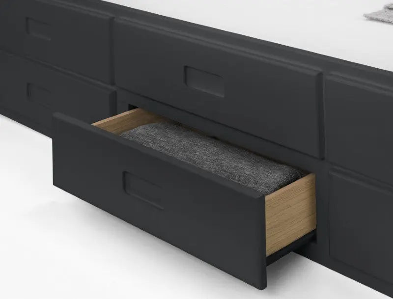 Maisie Bed With Underbed And Drawers Anthracite Luxepalace