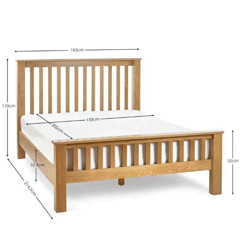 Mallory High Footend 150cm King Bed Luxepalace