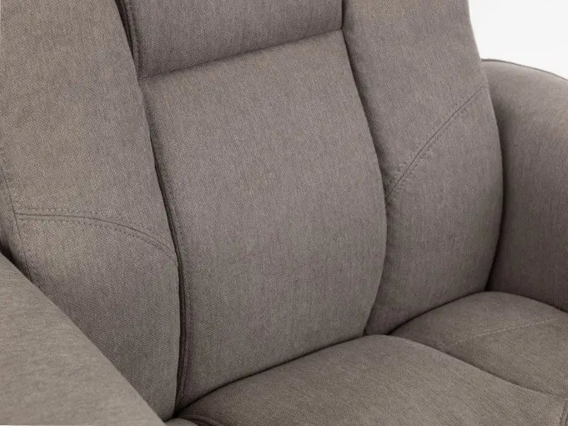 Malmo Swivel Recliner & Stool - Grey Luxepalace