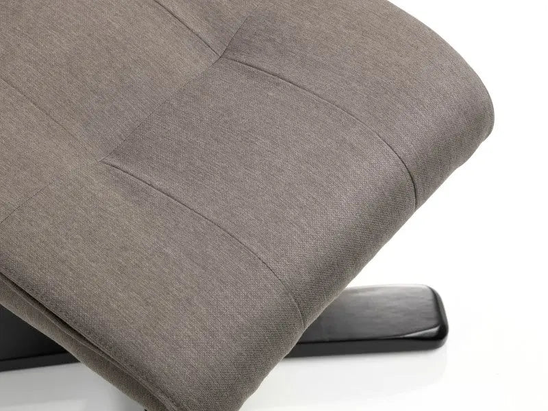 Malmo Swivel Recliner & Stool - Grey Luxepalace