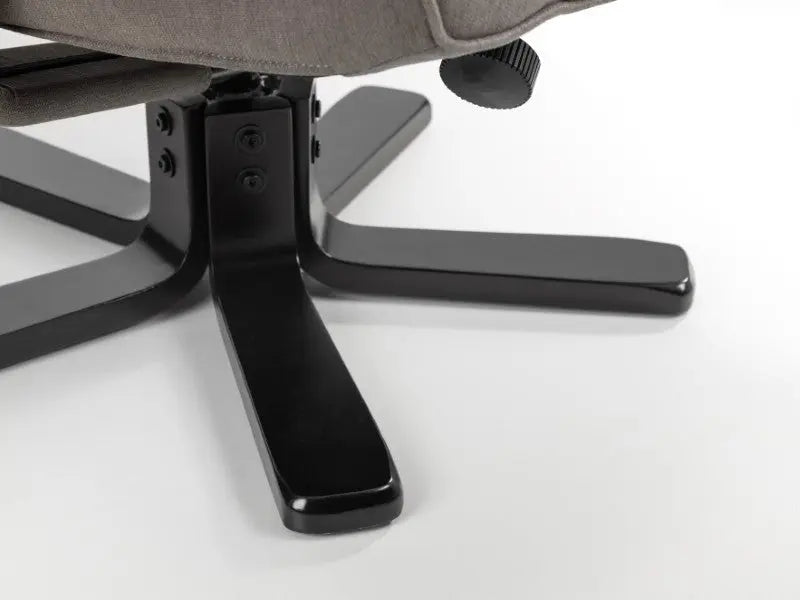 Malmo Swivel Recliner & Stool - Grey Luxepalace