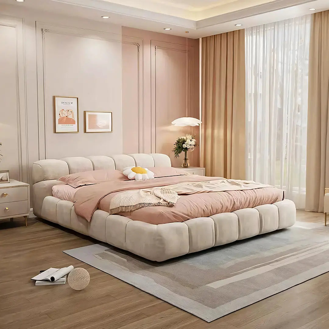 Mamie King Size Bed, More Sizes, Velvet With Storage, Gaslift Luxepalace.co.uk