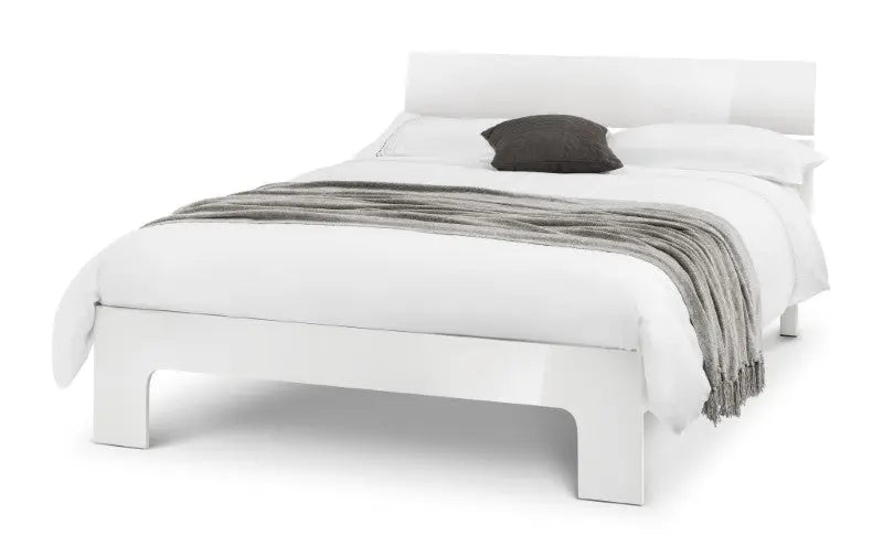 Manhattan 135cm Double Bed - White Luxepalace
