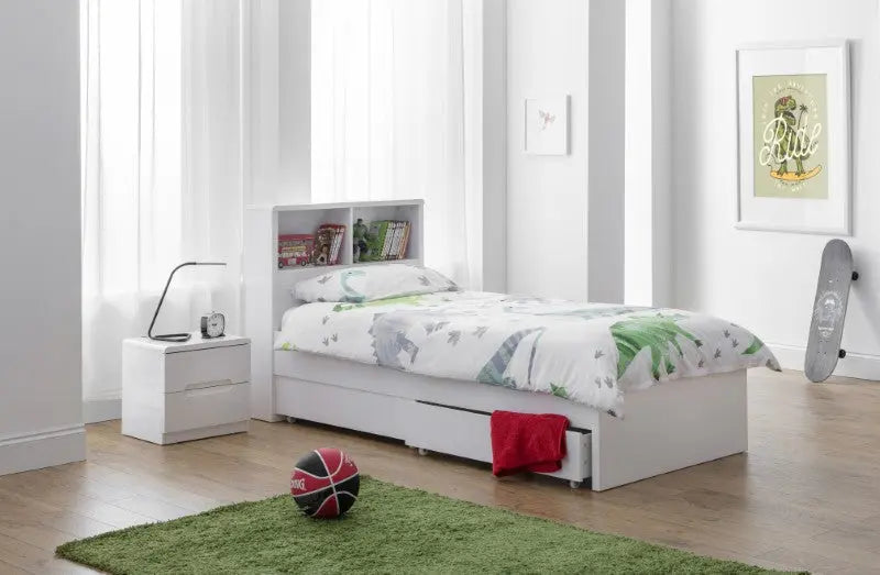 Manhattan Bookcase 90cm Single Bed Luxepalace