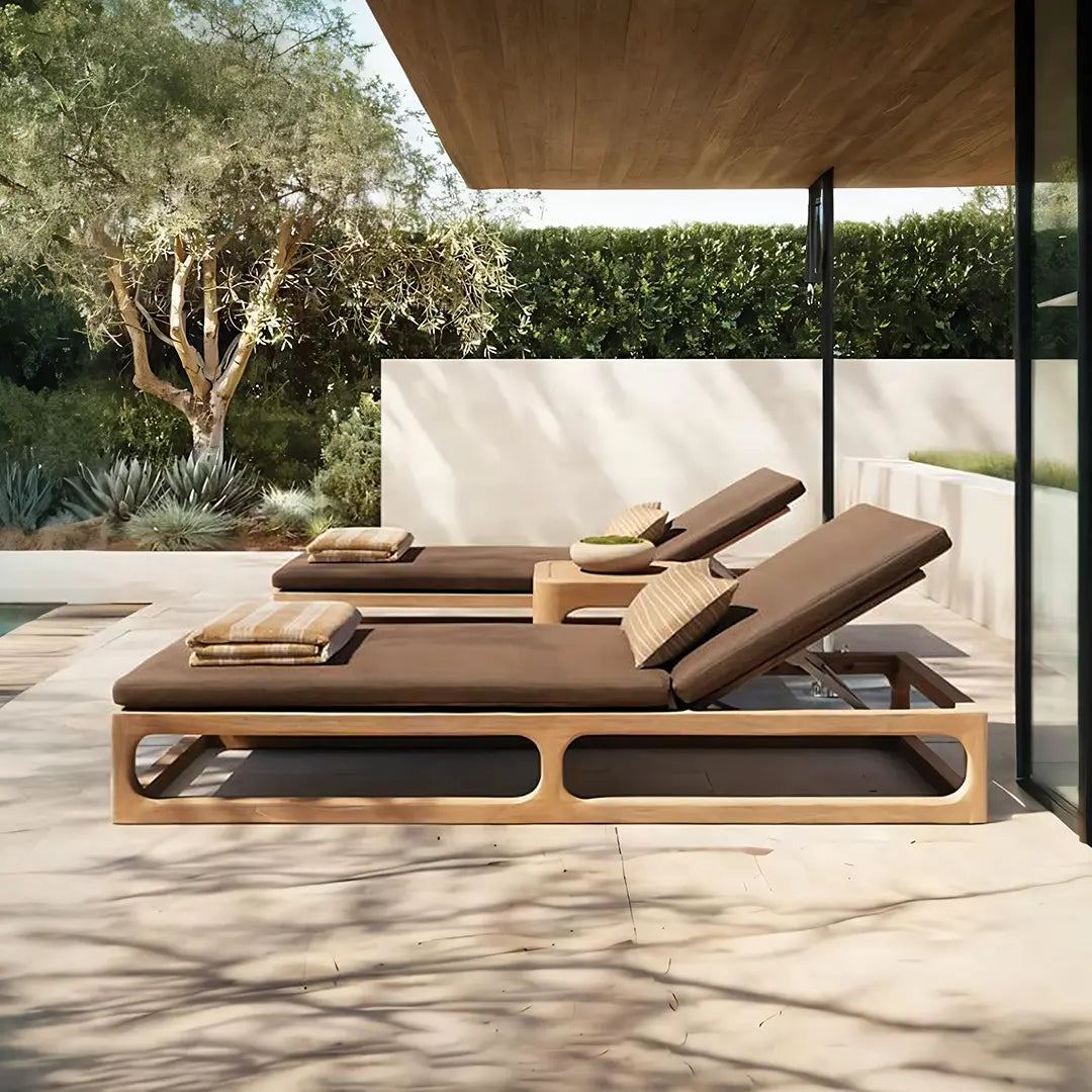 Marina Reclining Outdoor Sun Lounger, Daybed Luxepalace.co.uk