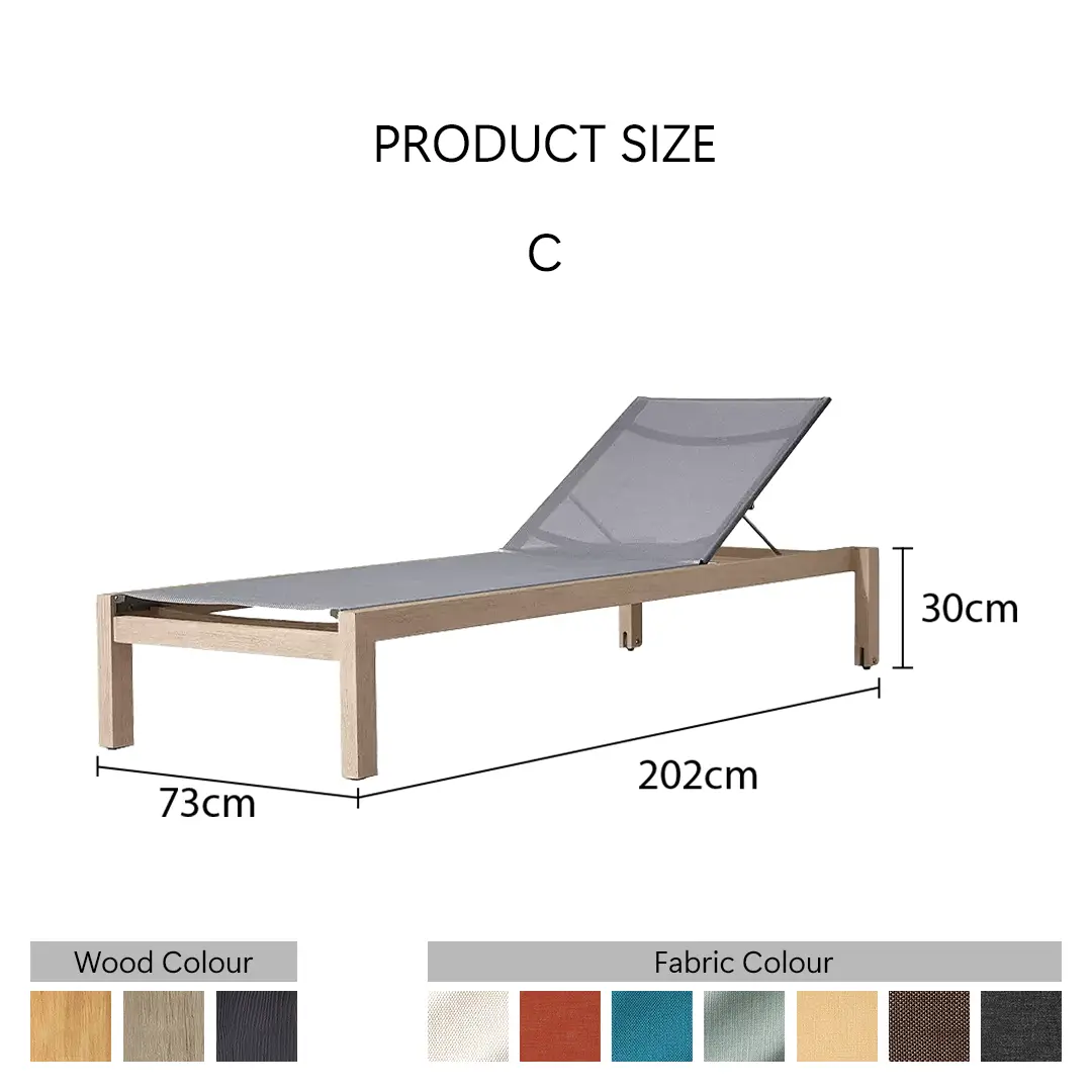 Marina Reclining Outdoor Sun Lounger, Daybed Luxepalace.co.uk
