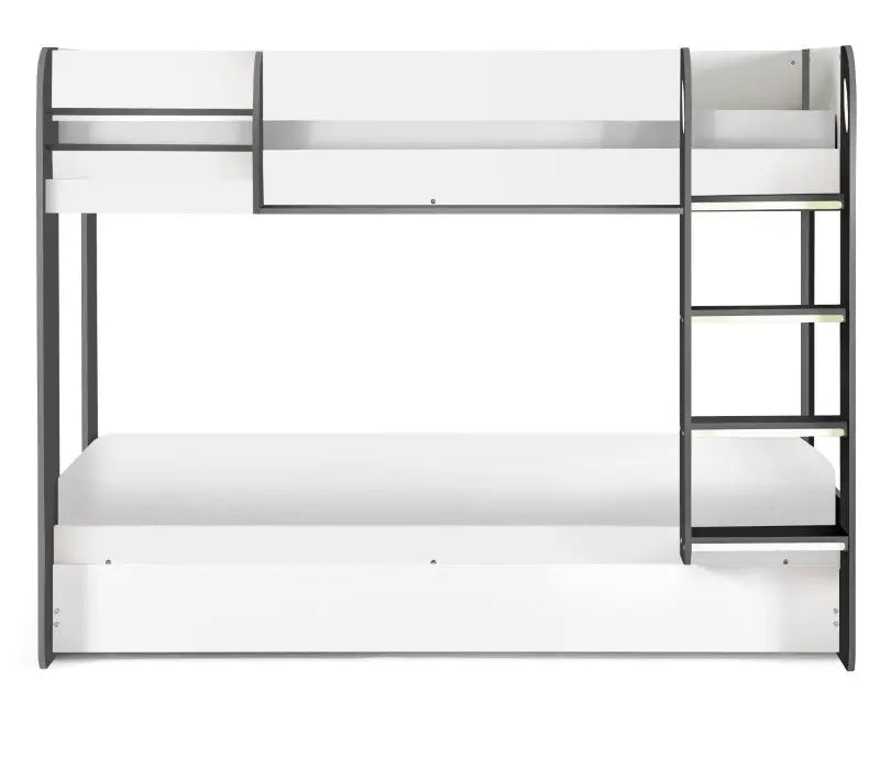 Mars Bunk & Underbed Charcoal & White Luxepalace