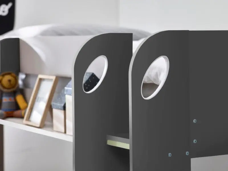Mars Bunk & Underbed Charcoal & White Luxepalace