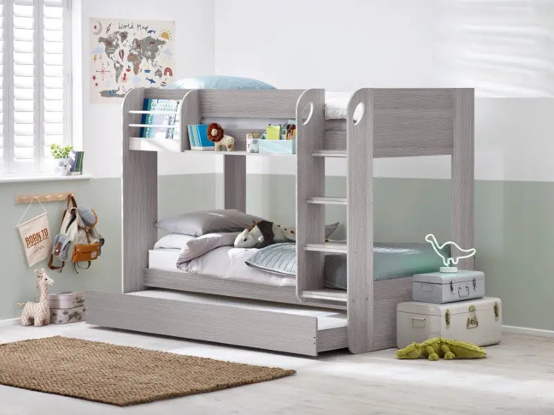 Mars Bunk & Underbed - Grey Oak Luxepalace