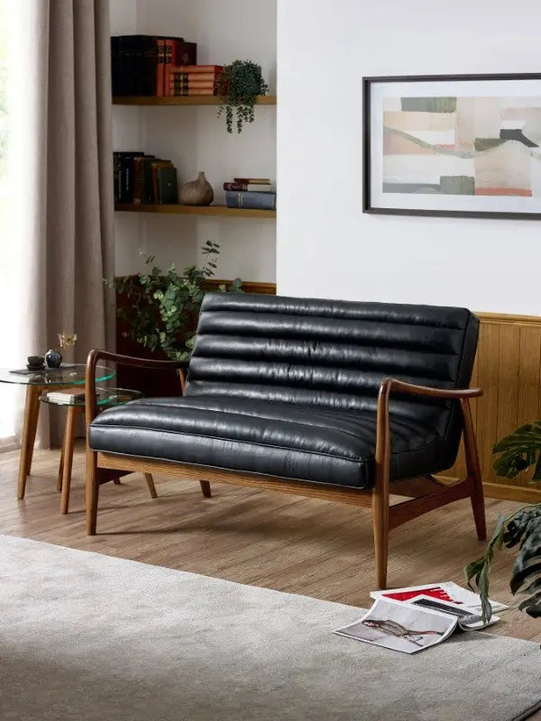 Marshall 2 Seater Sofa Black Luxepalace