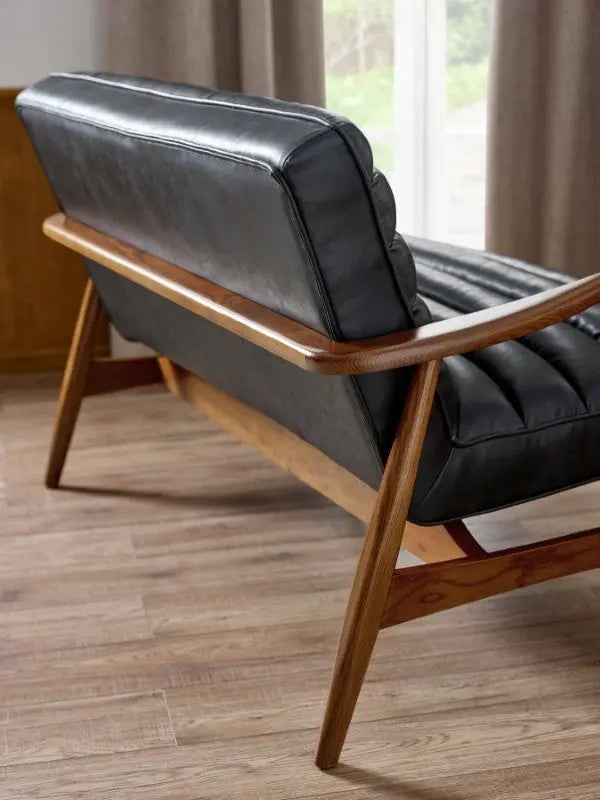 Marshall 2 Seater Sofa Black Luxepalace