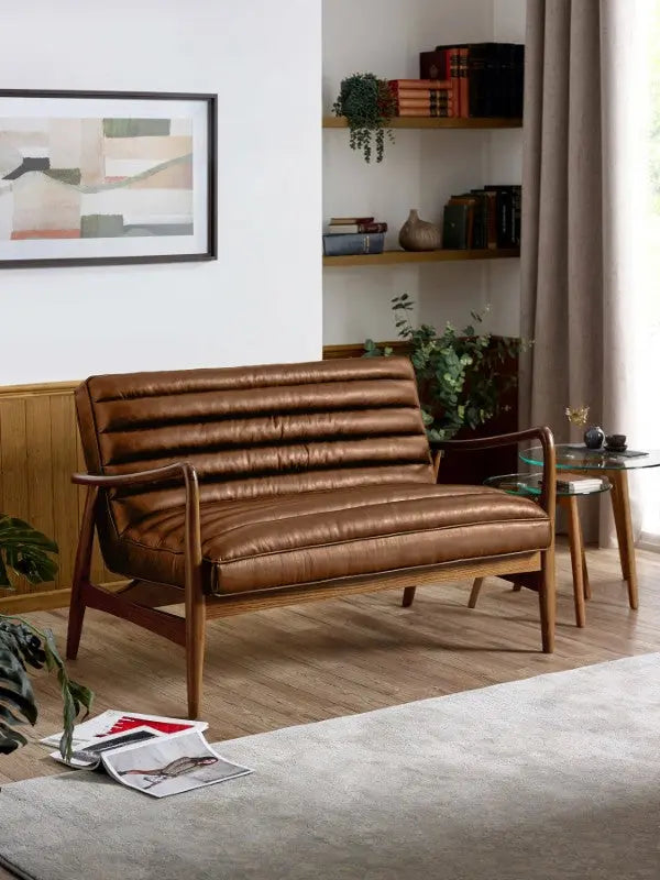 Marshall 2 Seater Sofa Brown Luxepalace