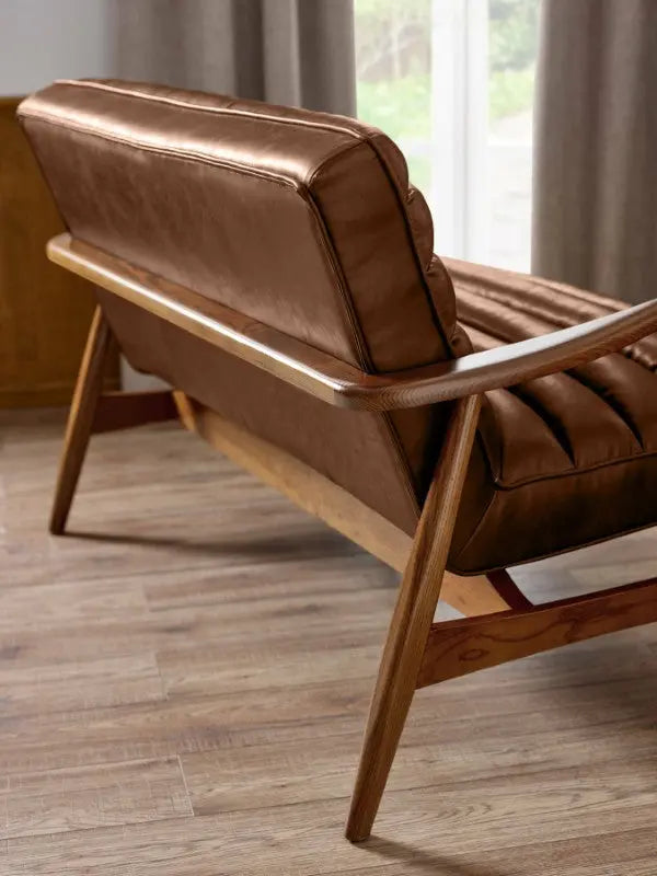 Marshall 2 Seater Sofa Brown Luxepalace