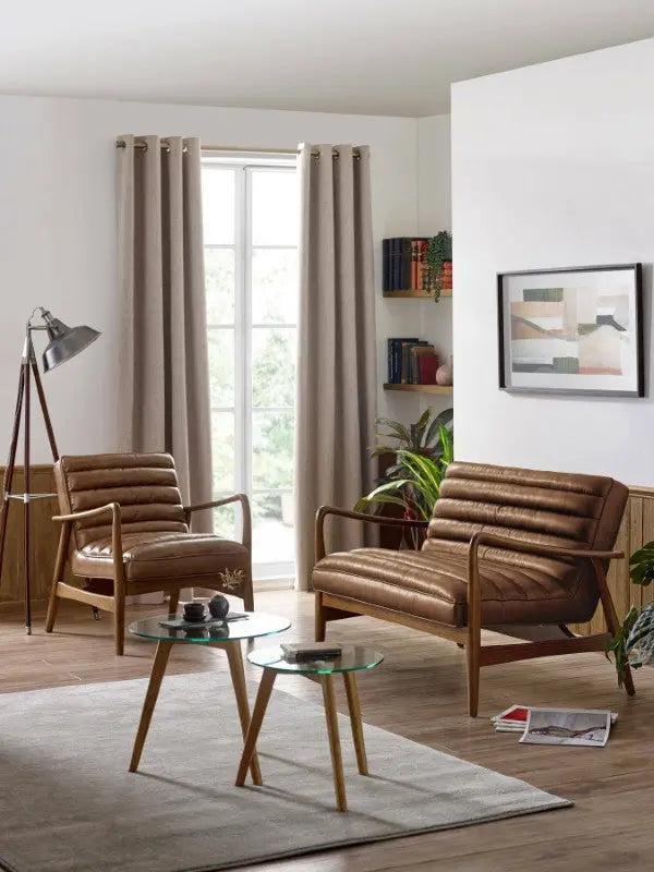 Marshall 2 Seater Sofa Brown Luxepalace
