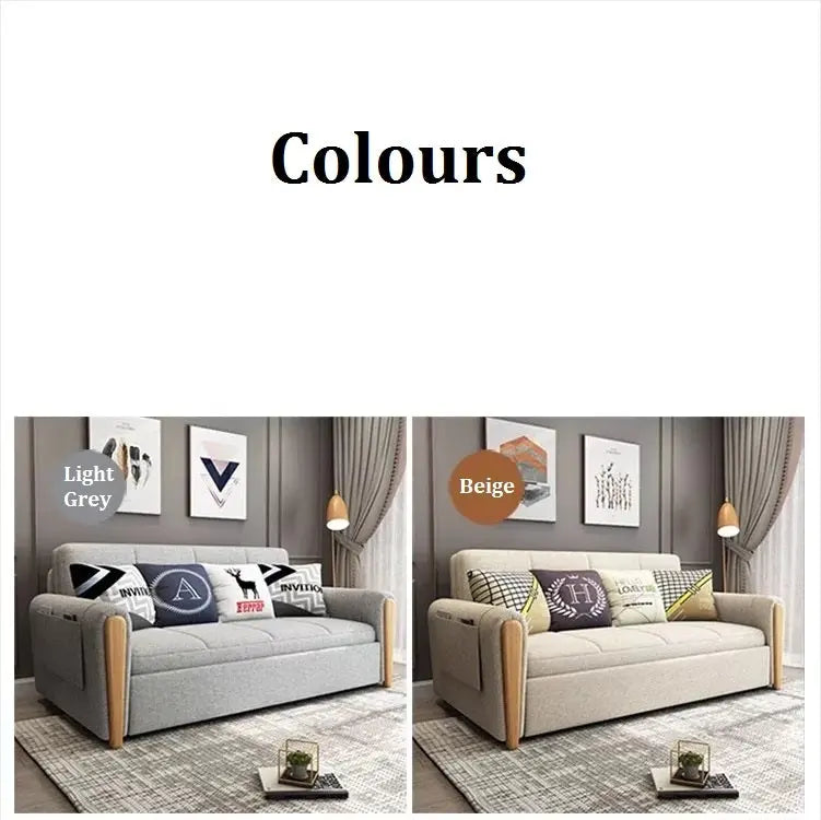 Mavis Two Seater Sofa Bed, Dark Grey Luxepalace.co.uk