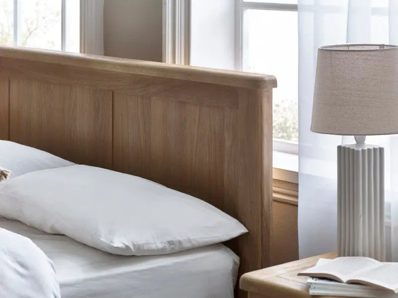 Memphis Limed Oak 135cm Double Bed Luxepalace