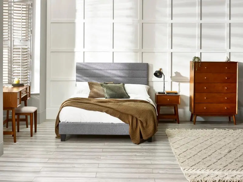 Merida 135cm Double Bed - Grey Luxepalace