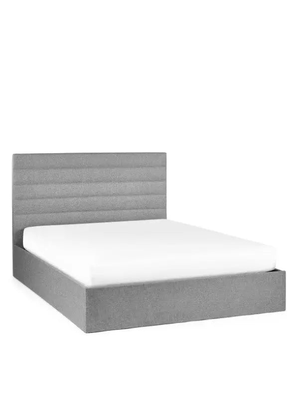 Merida Ottoman Storage 135cm Double Bed - Grey Luxepalace