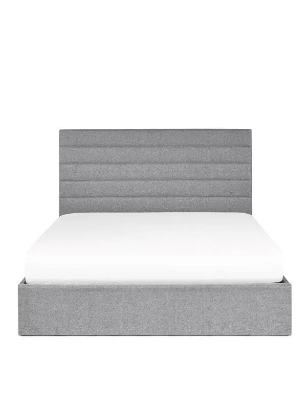 Merida Ottoman Storage 150cm King Bed - Grey Luxepalace