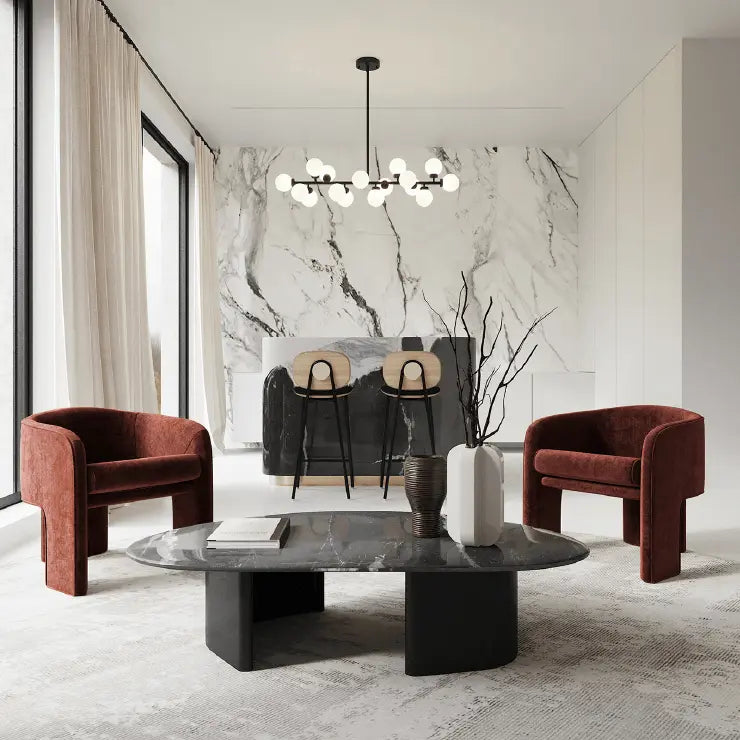 Milo Baughman Armchair, Velvet Luxepalace.co.uk