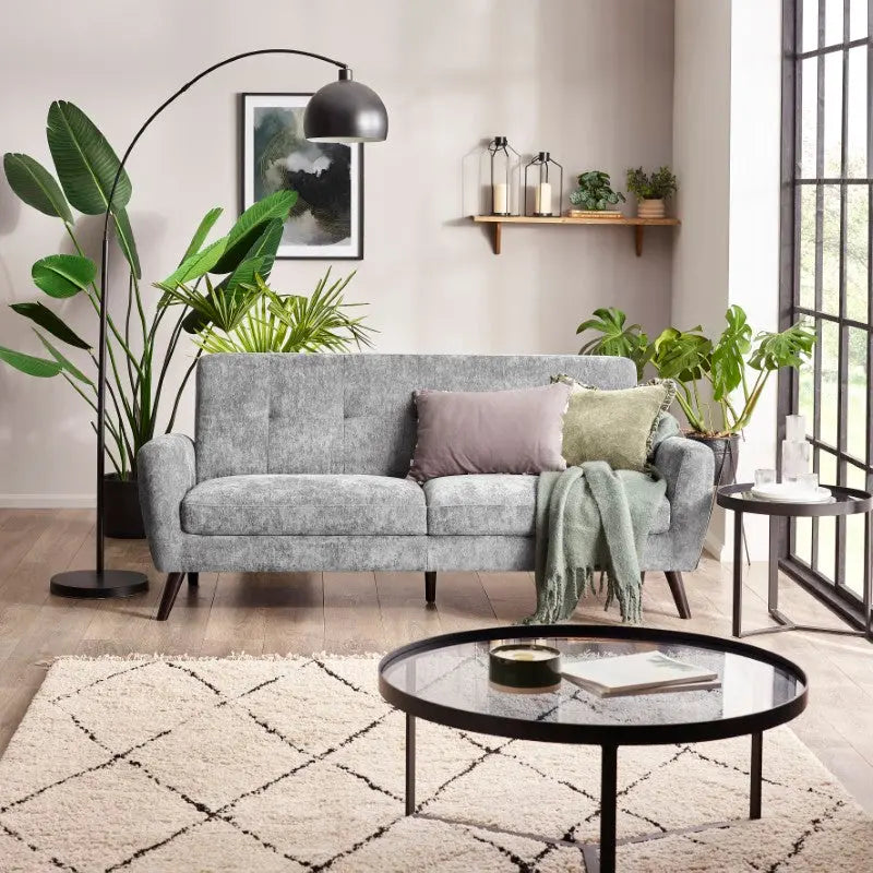 Monza 3 Seater Sofa - Dove Luxepalace