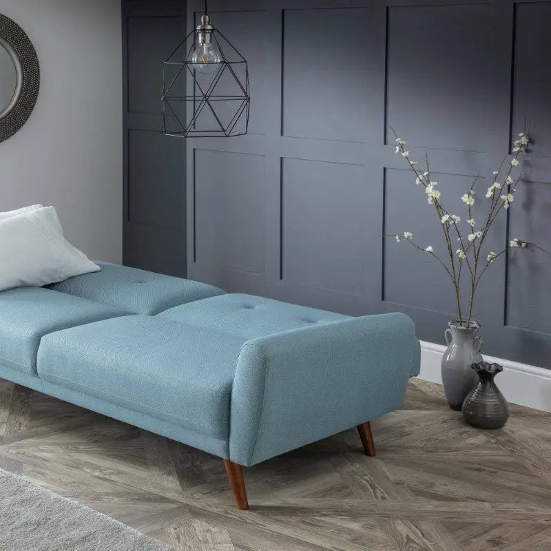 Monza Fabric Sofa Bed - Blue Luxepalace