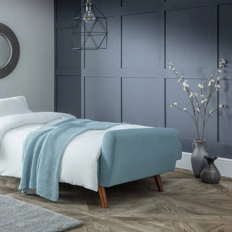 Monza Fabric Sofa Bed - Blue Luxepalace