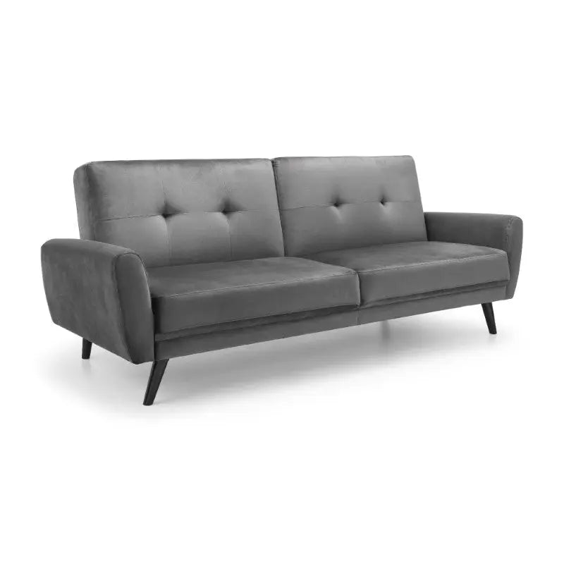 Monza Sofabed In Dark Grey Velvet Luxepalace