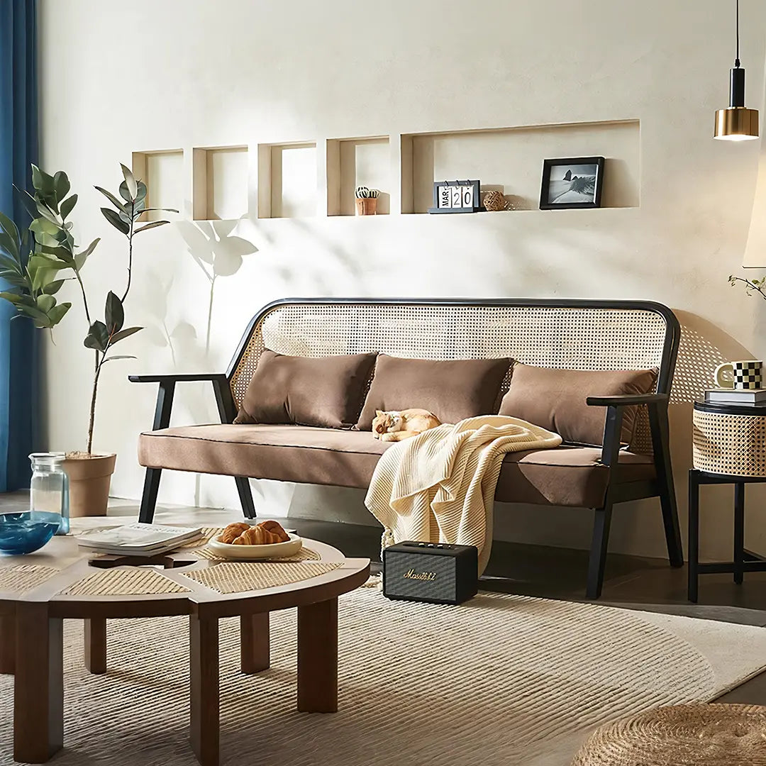 Morris Rattan Two Seater, Three Seater Sofa Luxepalace.co.uk